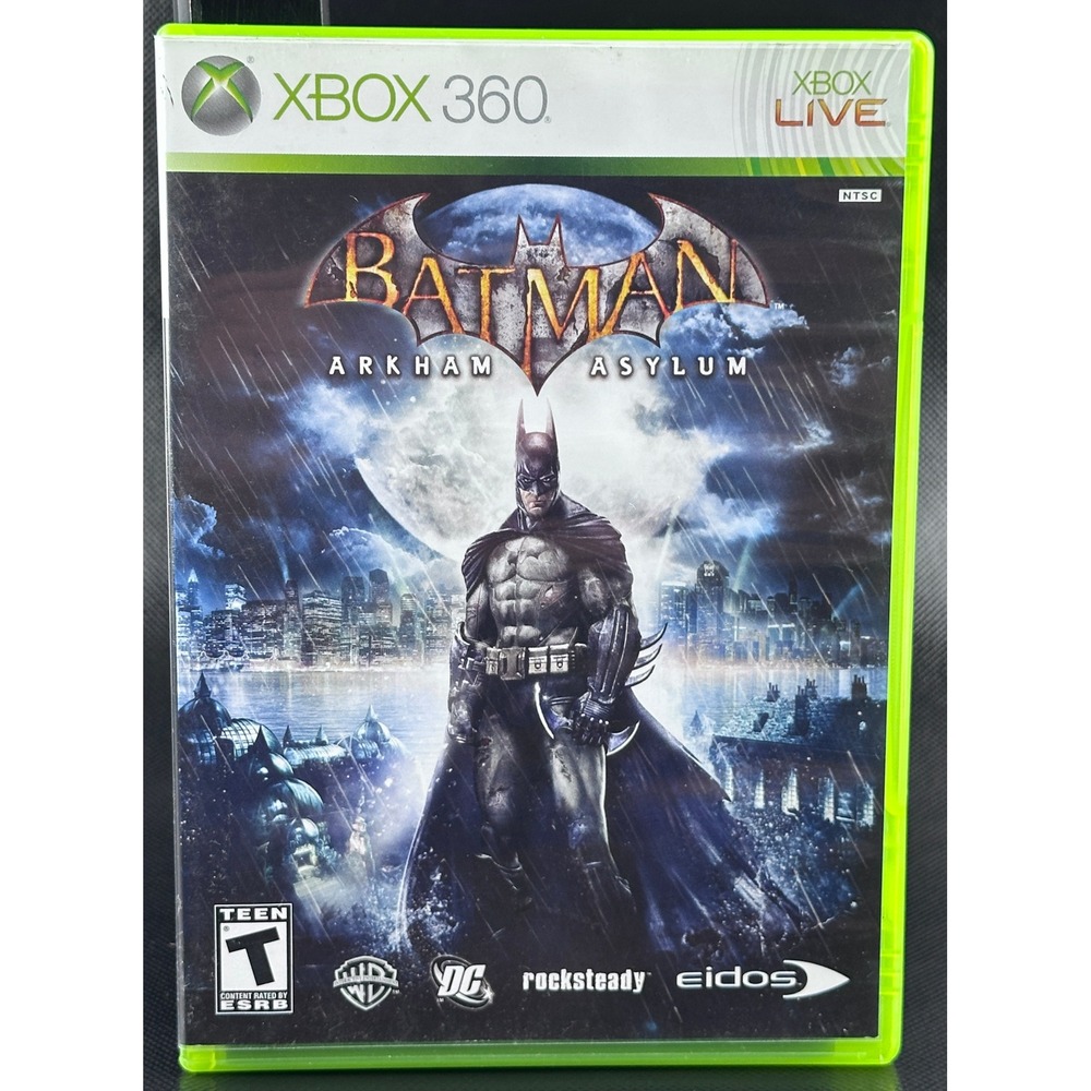 Batman Arkham Asylum Xbox 360 Game Complete‎ CIB Original Case & Manual Tested